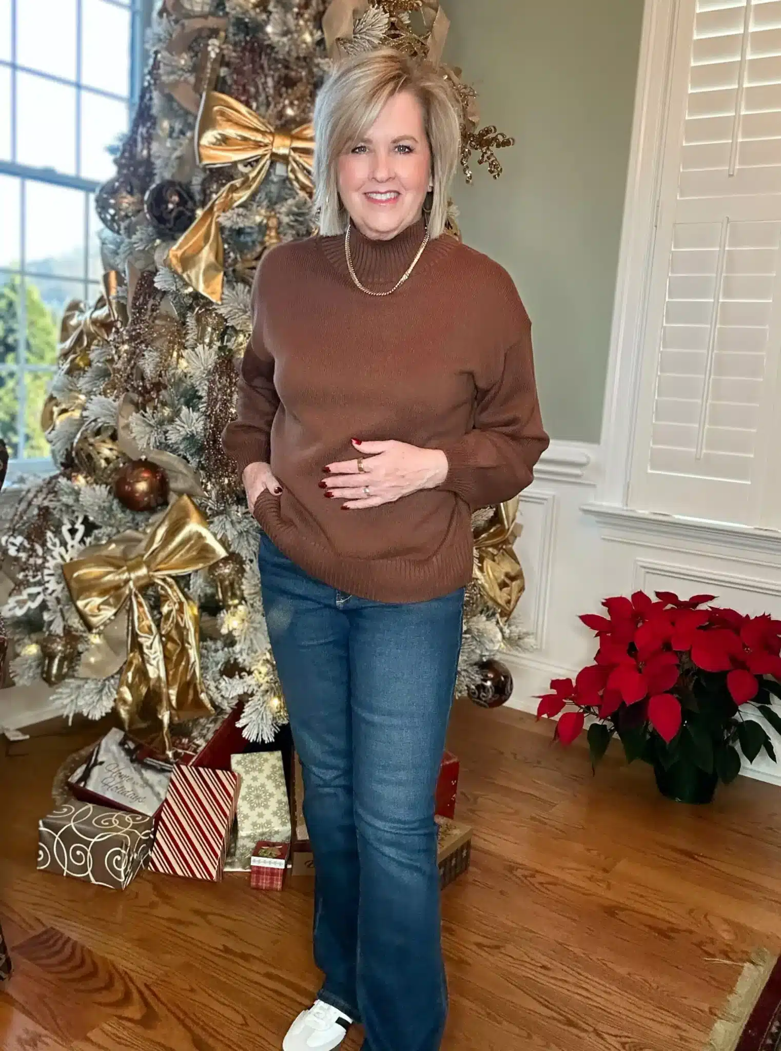 chocolate brown sweater from amazon