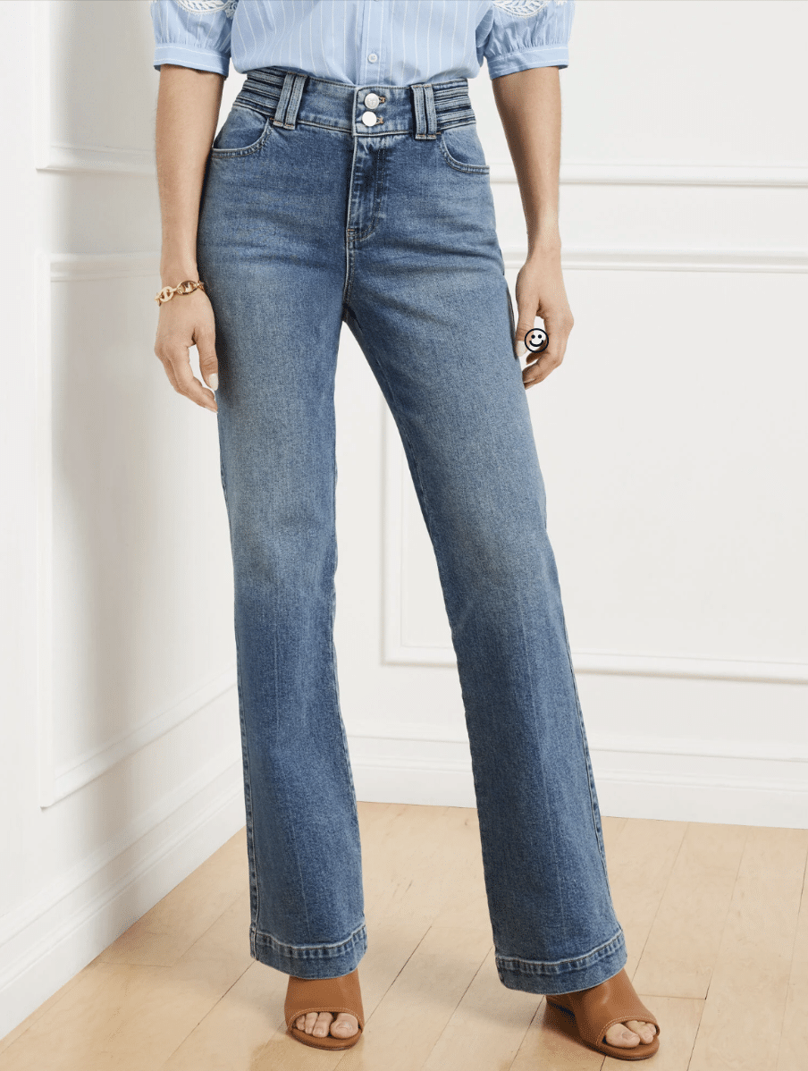 The Best Talbots Jeans for Women Over 50 (Tried and Tested) tania stephens 50 is not old fashion blogger  melody wash