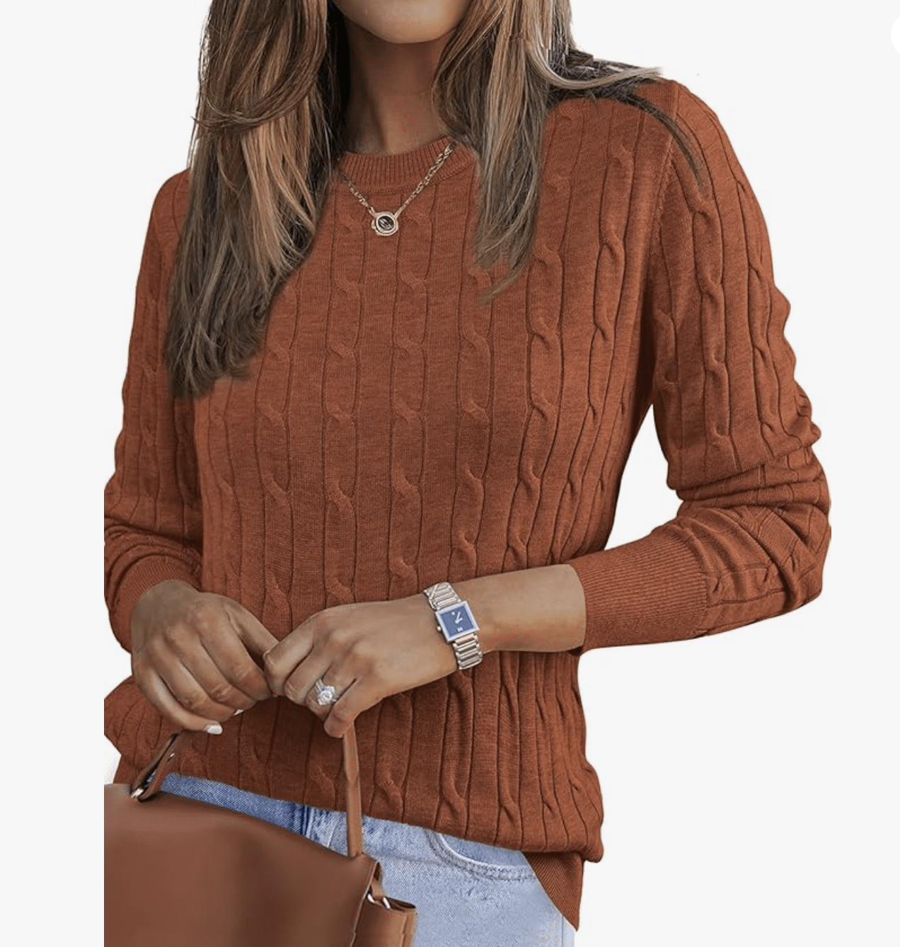 Wool Blend Classic Crew Neck