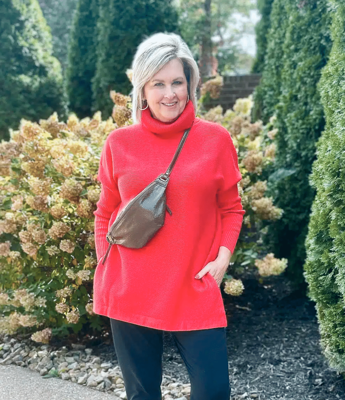 LILLUSORY Women's Turtleneck Oversized Sweater