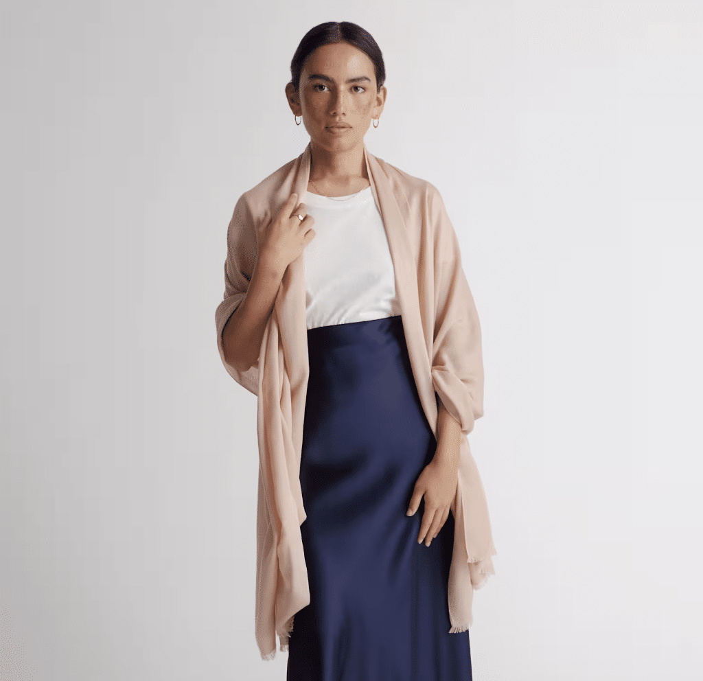 Ponchos and Wraps That Make Every Fall Outfit Feel Instantly Stylish 50 is not old tania stephens fashion blogger silk fringed scarf