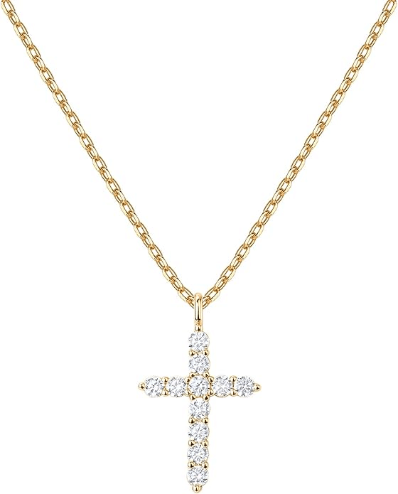 Gold plated Cross Necklace Gifts for Christian Women