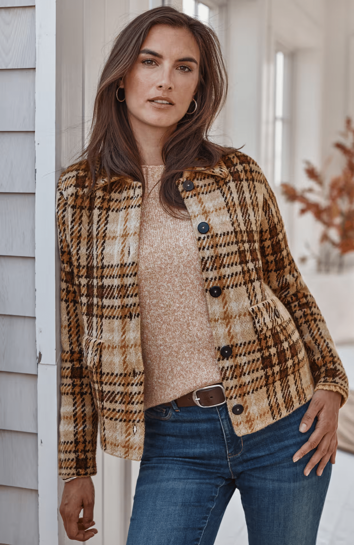 J.Jill Fall 2025 New Arrivals That Women 50+ Will Love tania stephens 50 is not old fashion blogger plaid jacket