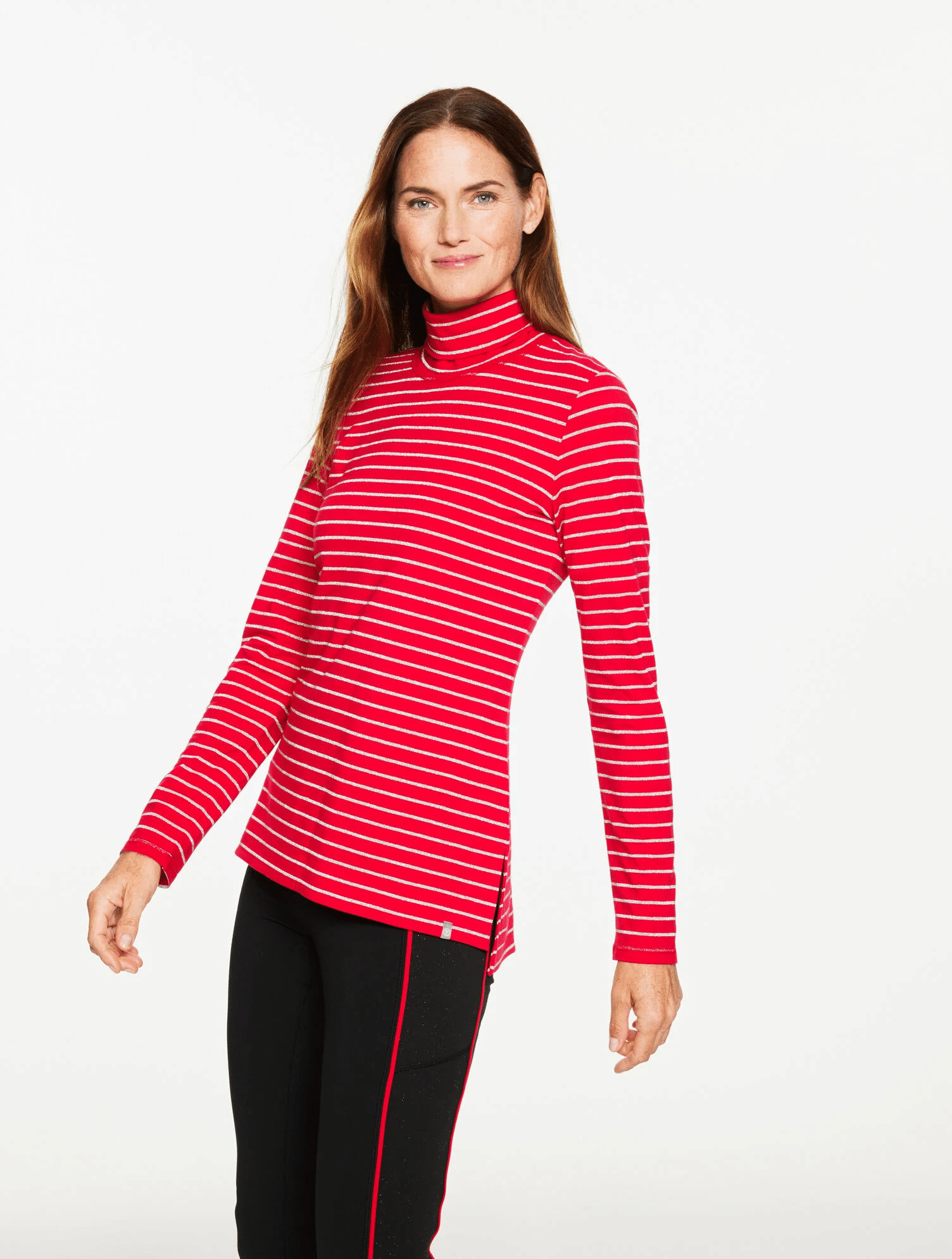 T by Talbots Fall 2025 tania stephens 50 is not old fashion blogger glitter turtleneck