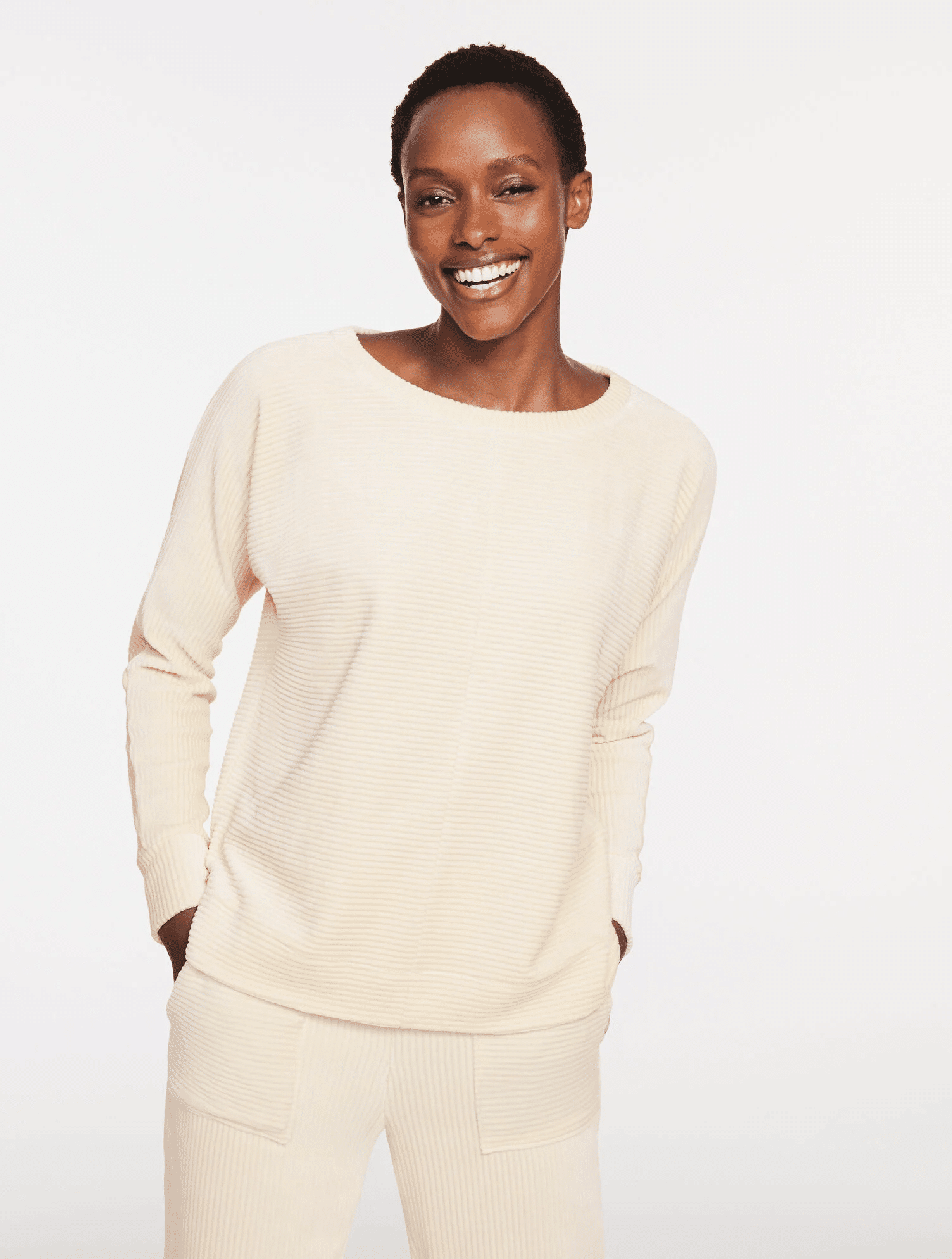 T by Talbots Fall 2025 tania stephens 50 is not old fashion blogger velour top