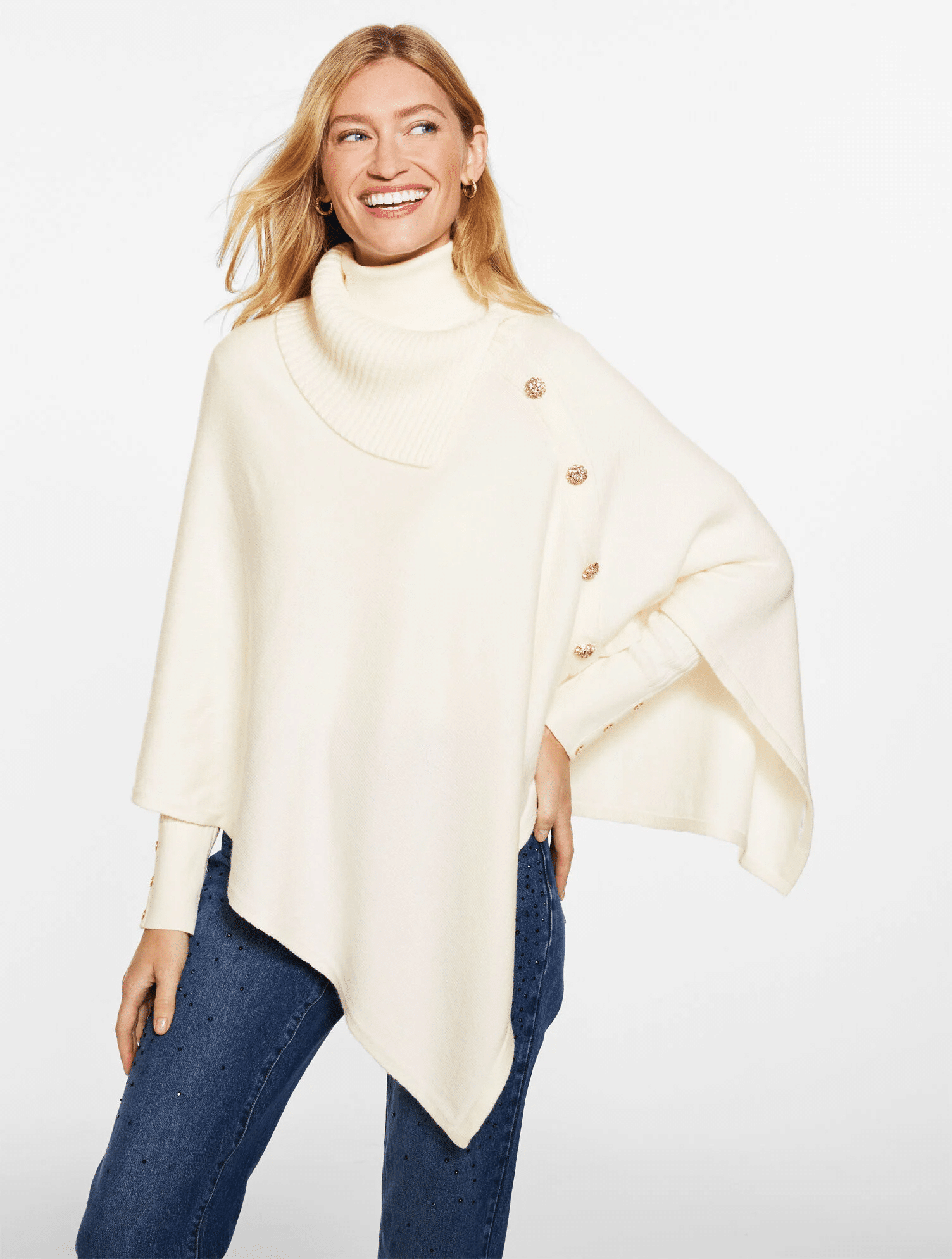 Ponchos and Wraps That Make Every Fall Outfit Feel Instantly Stylish 50 is not old tania stephens fashion blogger talbots