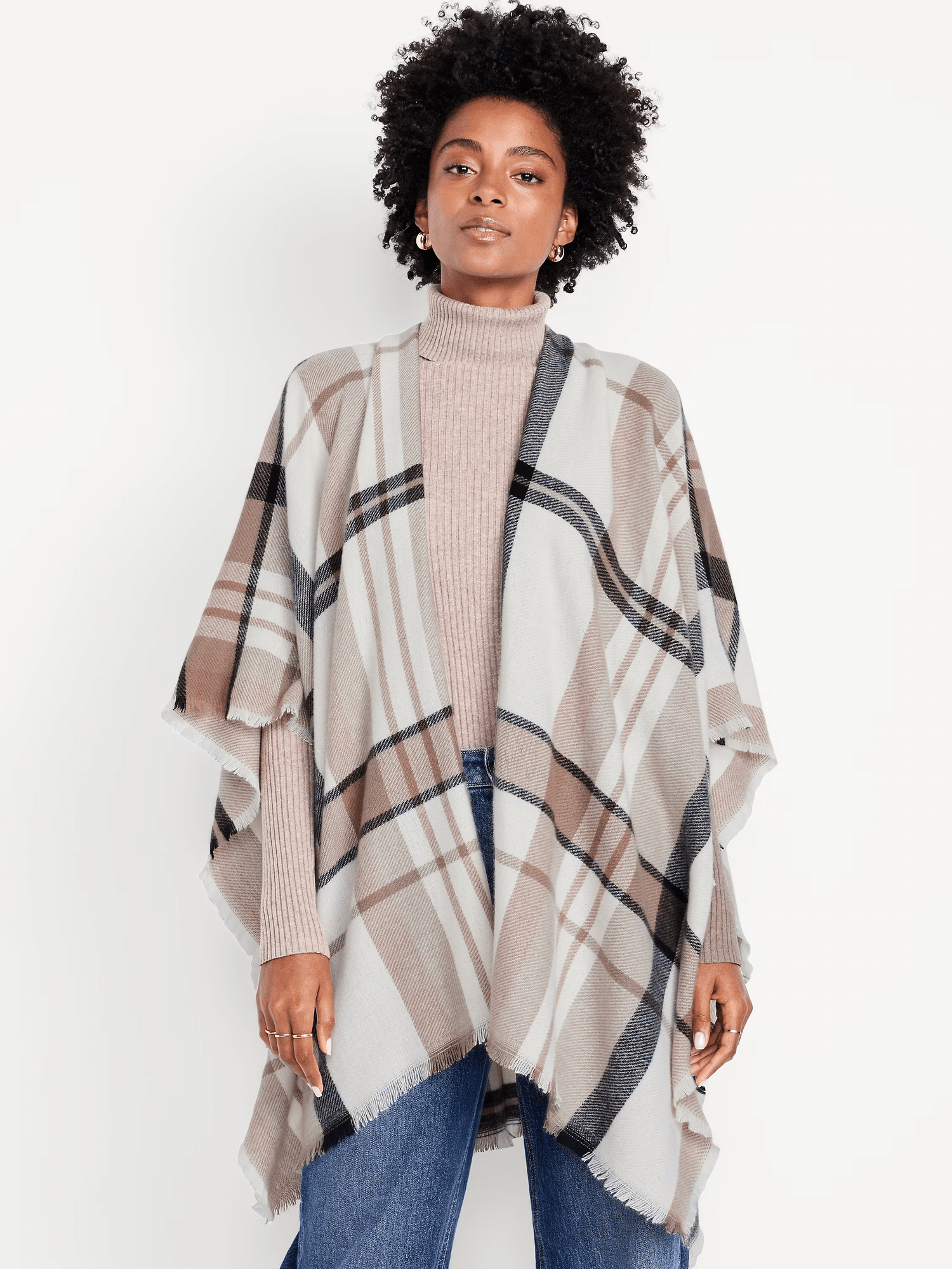 Ponchos and Wraps That Make Every Fall Outfit Feel Instantly Stylish 50 is not old tania stephens fashion blogger old navy