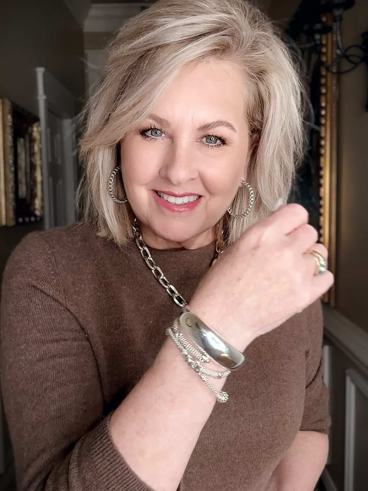 bracelet trio with dome cuff embrace bracelet and LAGOS ball station bracelet