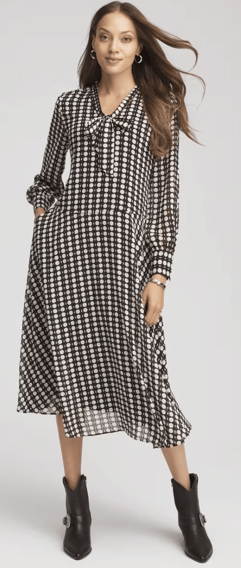 Winter Dresses That Are Warm and Flattering 50 is not old tania stephens fashion blogger chiffon