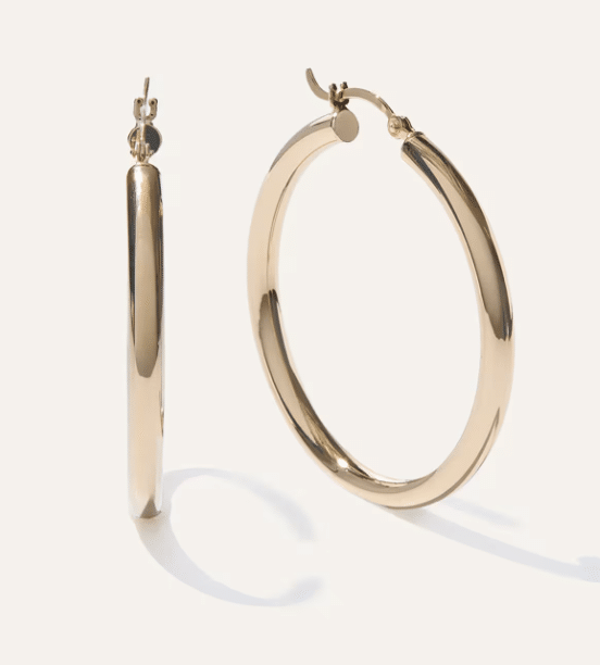 Timeless Jewelry Pieces to Gift or Keep tania stephens 50 is not old fashion blogger gold hoops