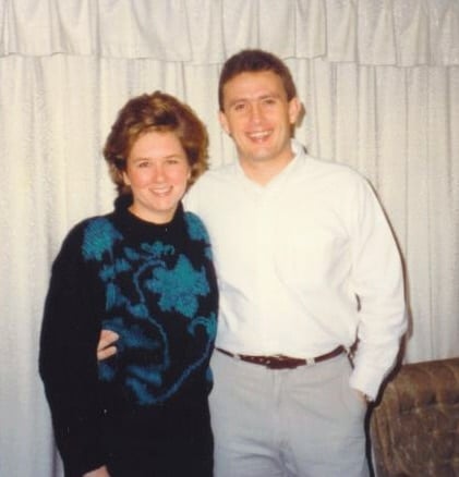 Joe and I right after we got married. Thanksgiving trip, 1986