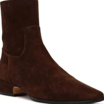 Steve Madden Dusty ankle boot in a sleek neutral color.