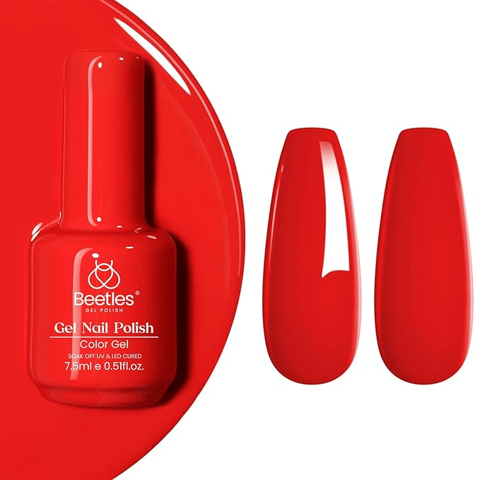 Best Winter Nail Colors for Women Over 50 50 is not old fashion blogger tania stephens true red