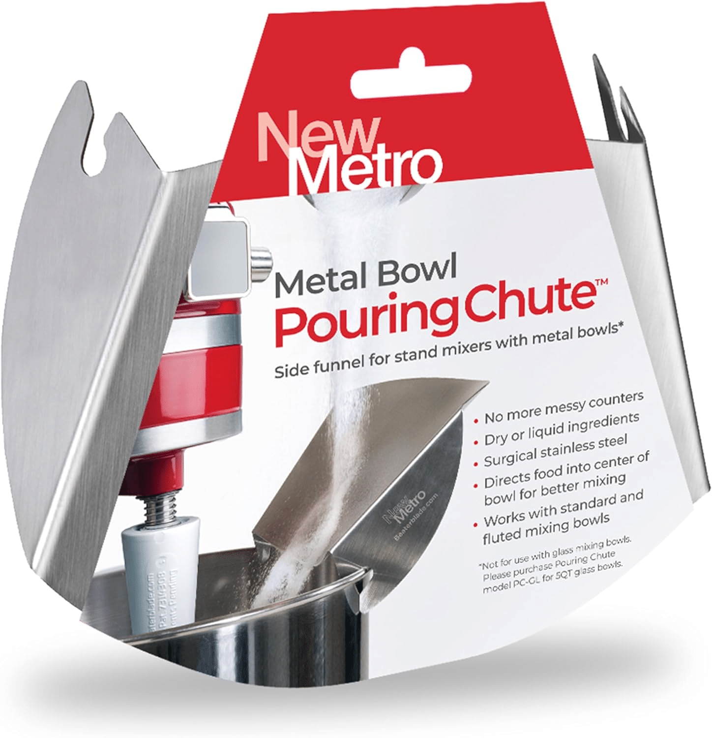Metal Bowl Pouring Chute