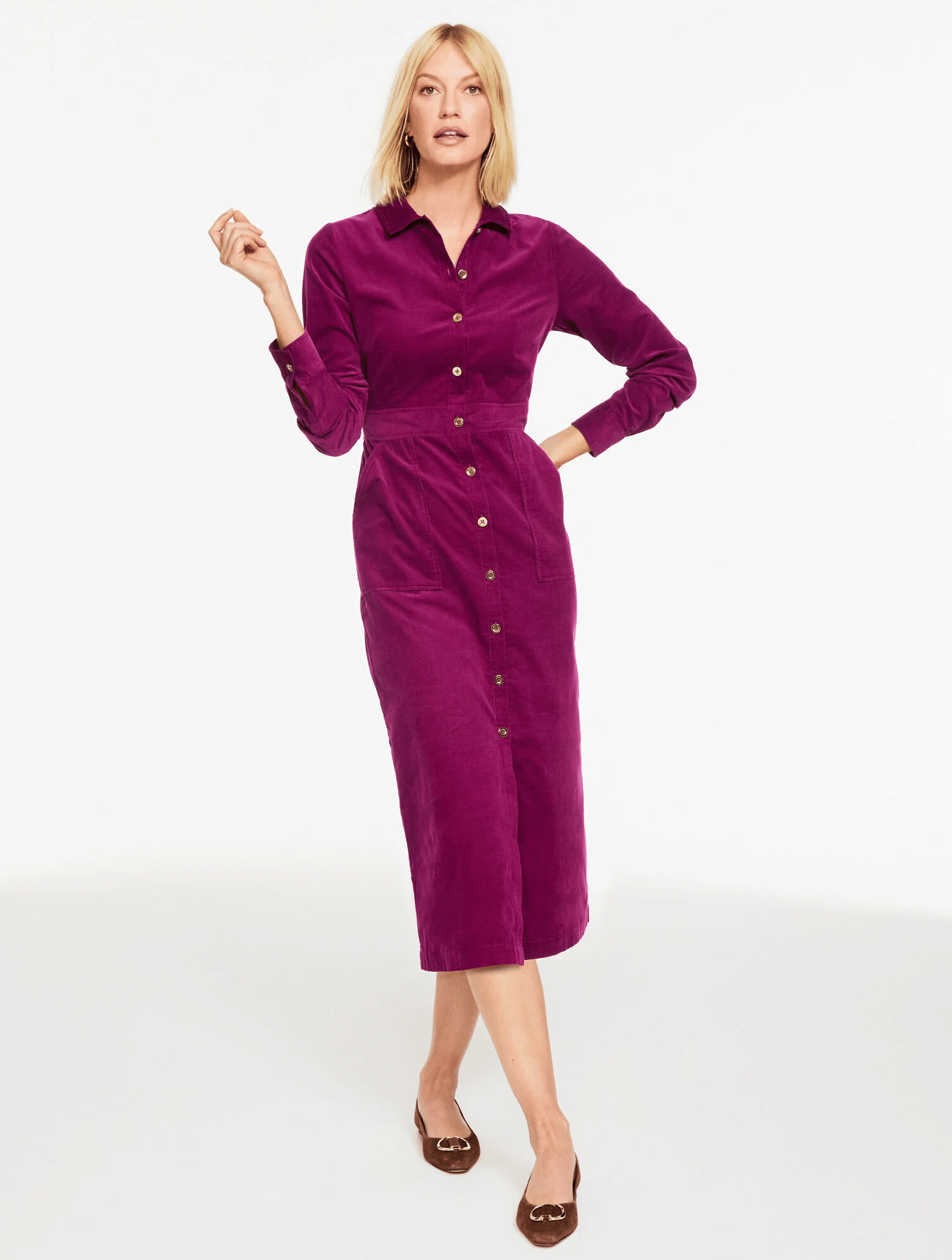 Winter Dresses That Are Warm and Flattering 50 is not old tania stephens fashion blogger corduroy