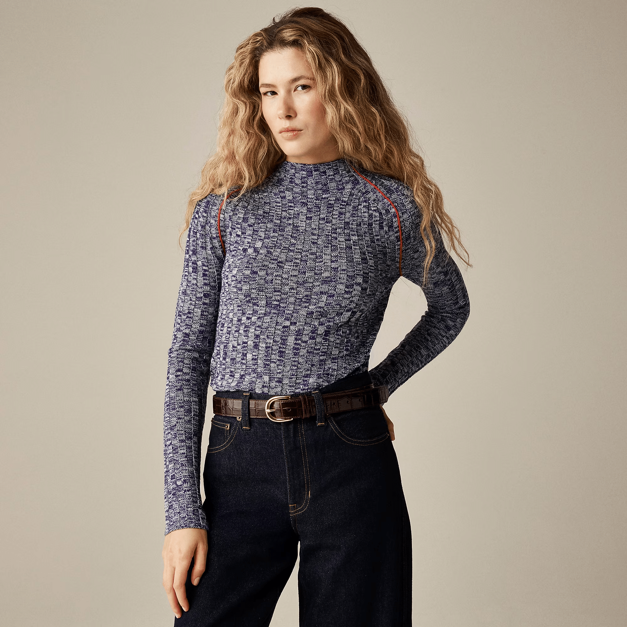 Stylish Mock Neck Sweaters I Am Loving Right Now 50 is not old fashion blogger tania stephens jcrew