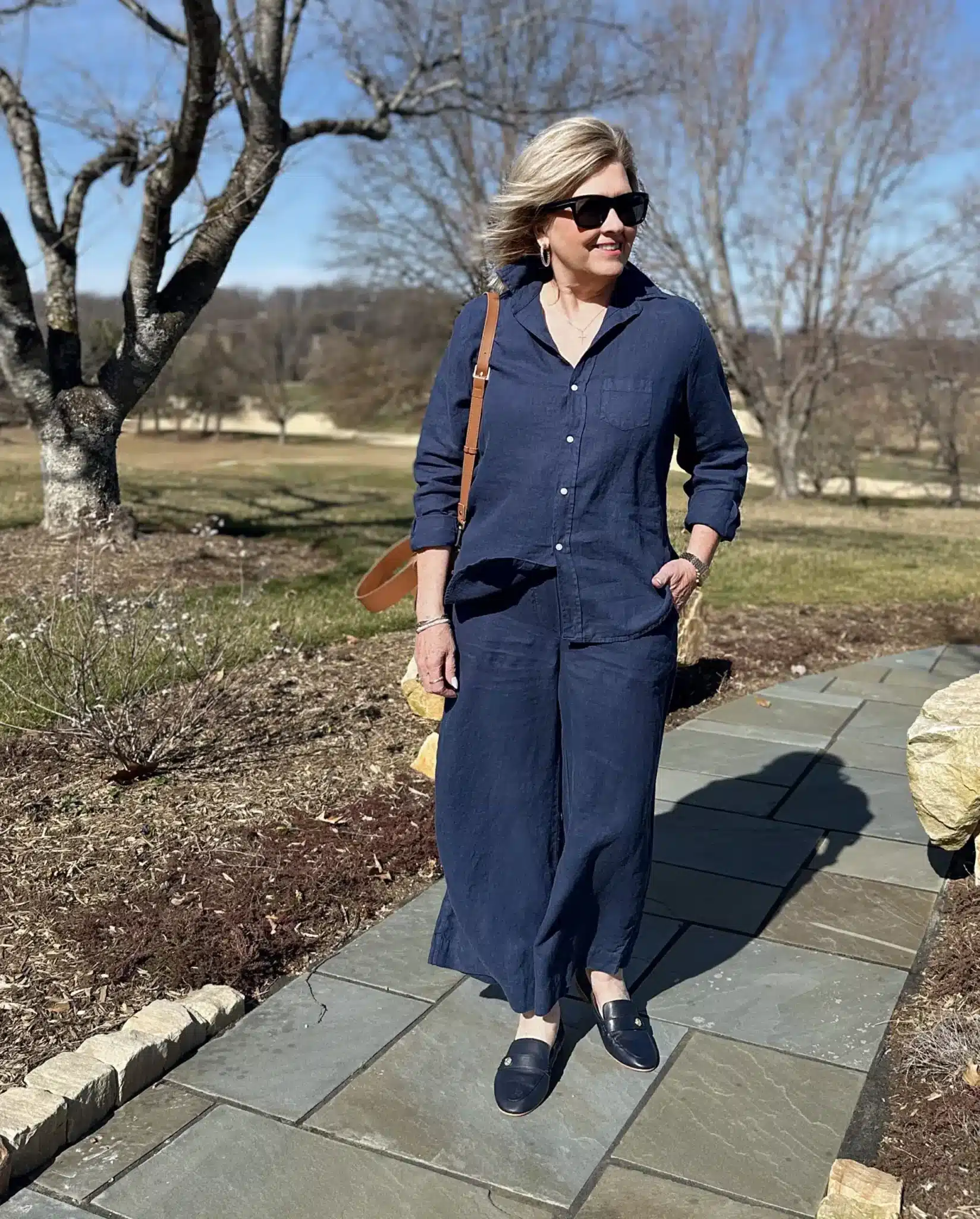 TANIA WEARING A Frank & Eileen Matching Set