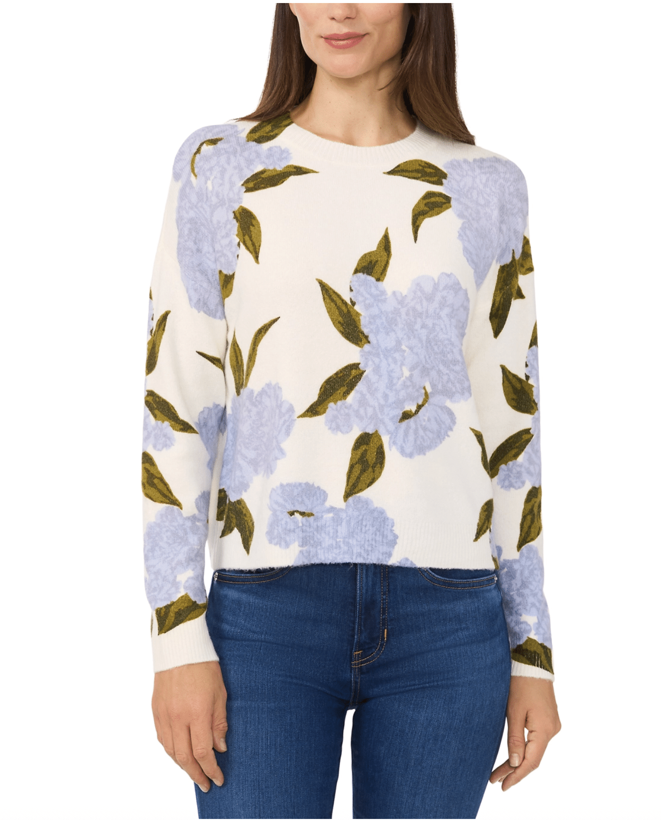 CeCe Long Sleeve Crew Neck Sweater