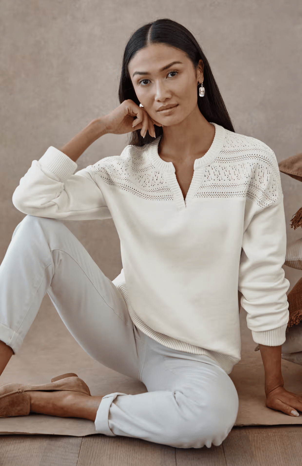 New Arrivals from JJill tania stephens 50 is not old fashion blogger mixed media sweatshirt