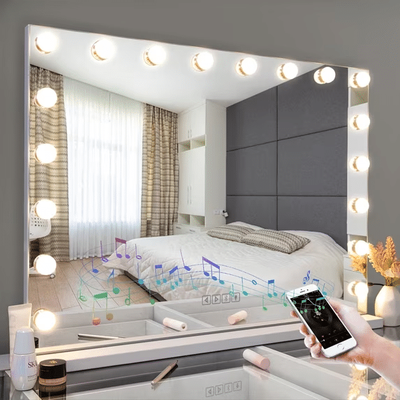Fenchilin 32" x 23" Lighted Vanity Mirror