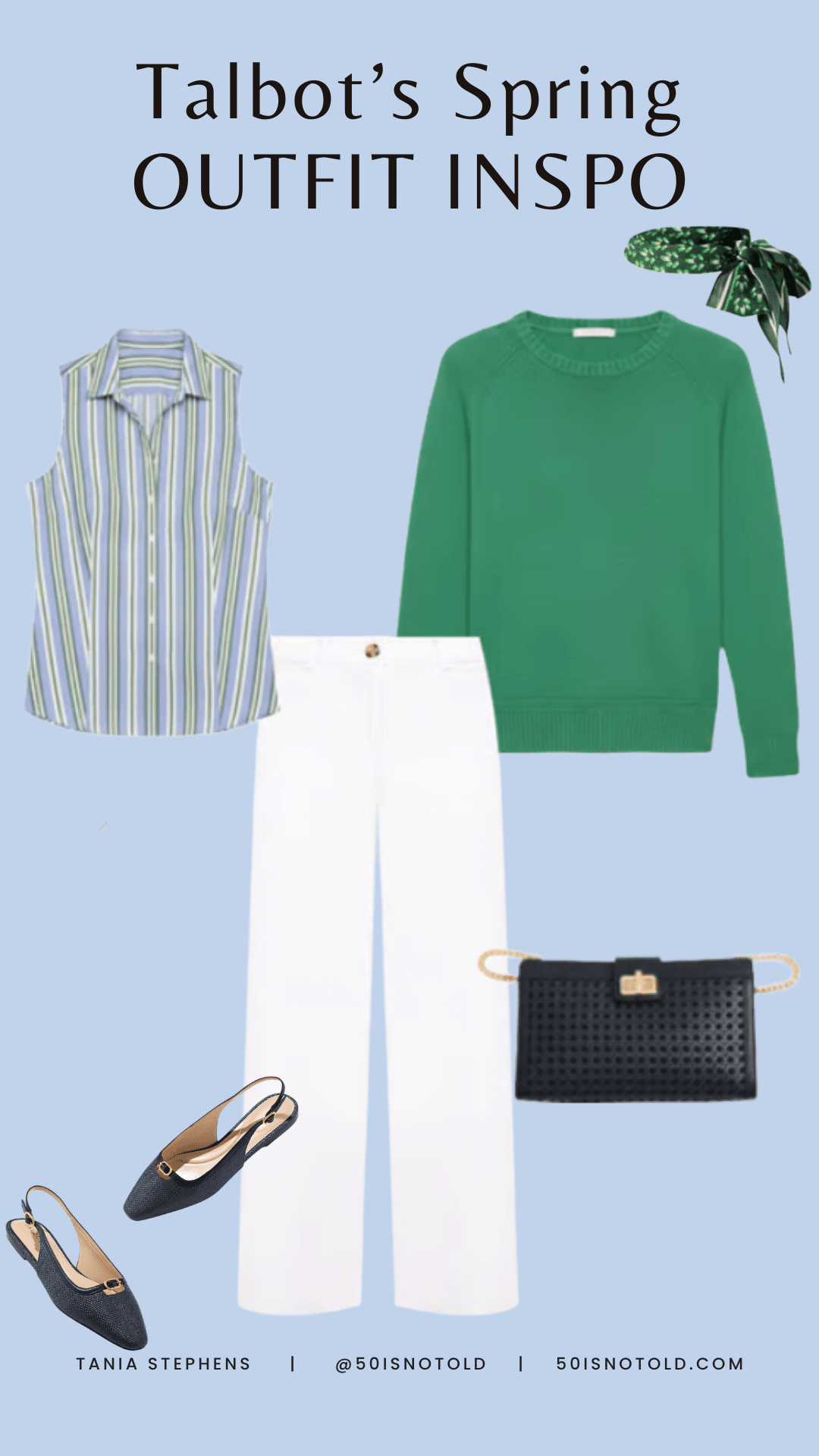 Talbot's new Arrivals Spring graphic