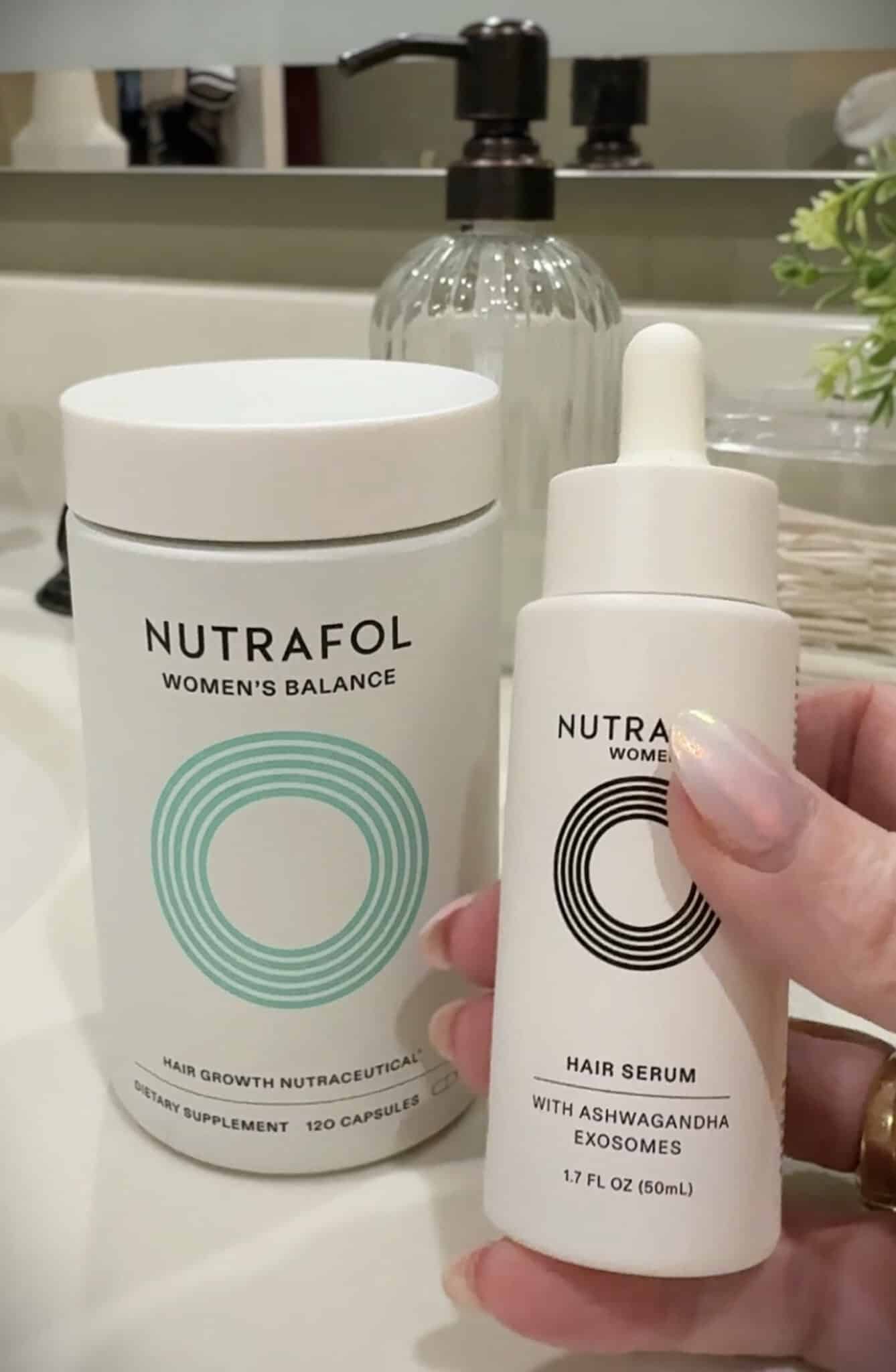 Nutrafol Vitamins and Hair Serum