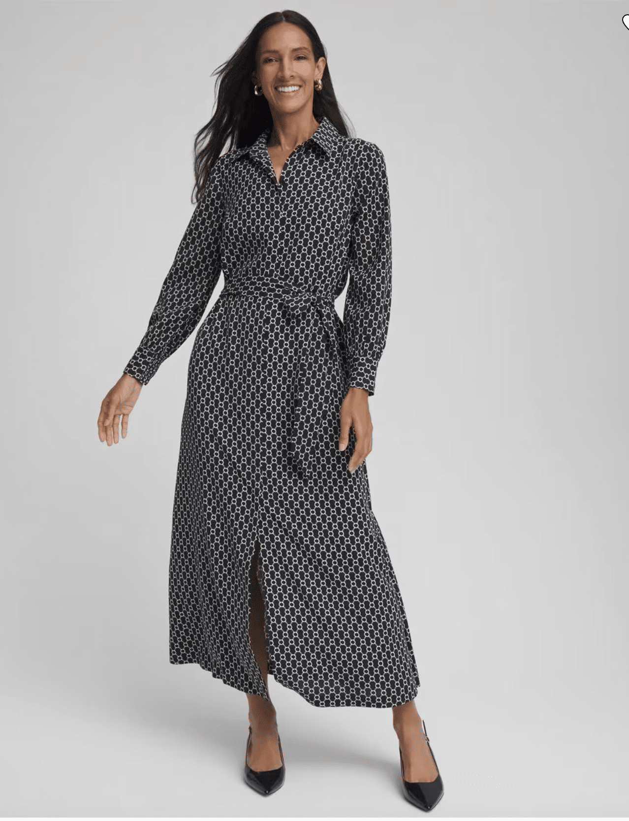 Winter Dresses That Are Warm and Flattering 50 is not old tania stephens fashion blogger chain print max