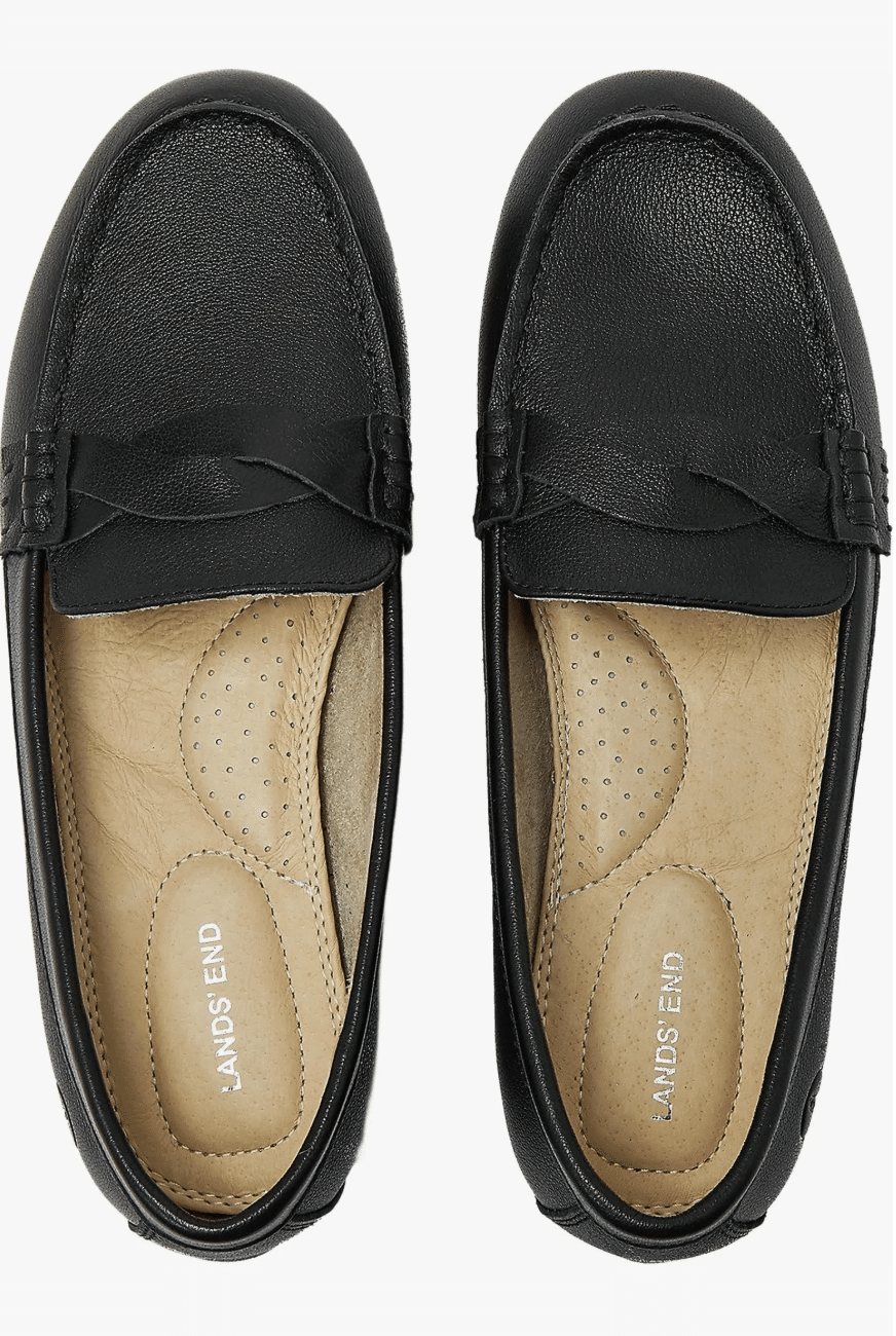 Soft leather slip-on loafers with cushioned insole for a polished yet comfortable everyday shoe option