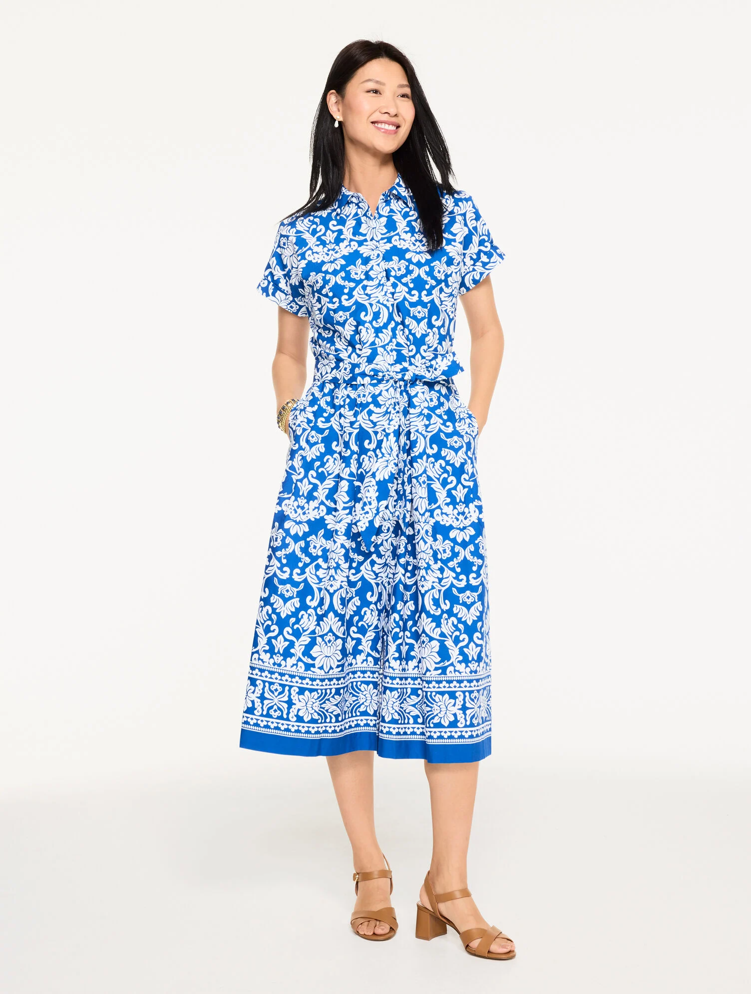 Modern Poplin Shirtdress, Talbots flattering women over 50