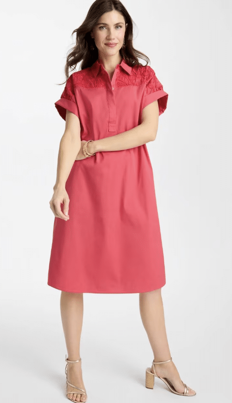 SUNSET PINK HOT PINK DARK PINK DRESS CHICO'S