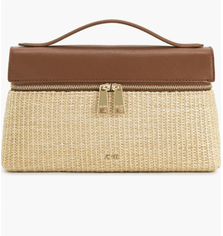 WOVEN TOP HANDLE BAG