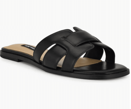 Black Nine West Slide Sandal from Norstrom