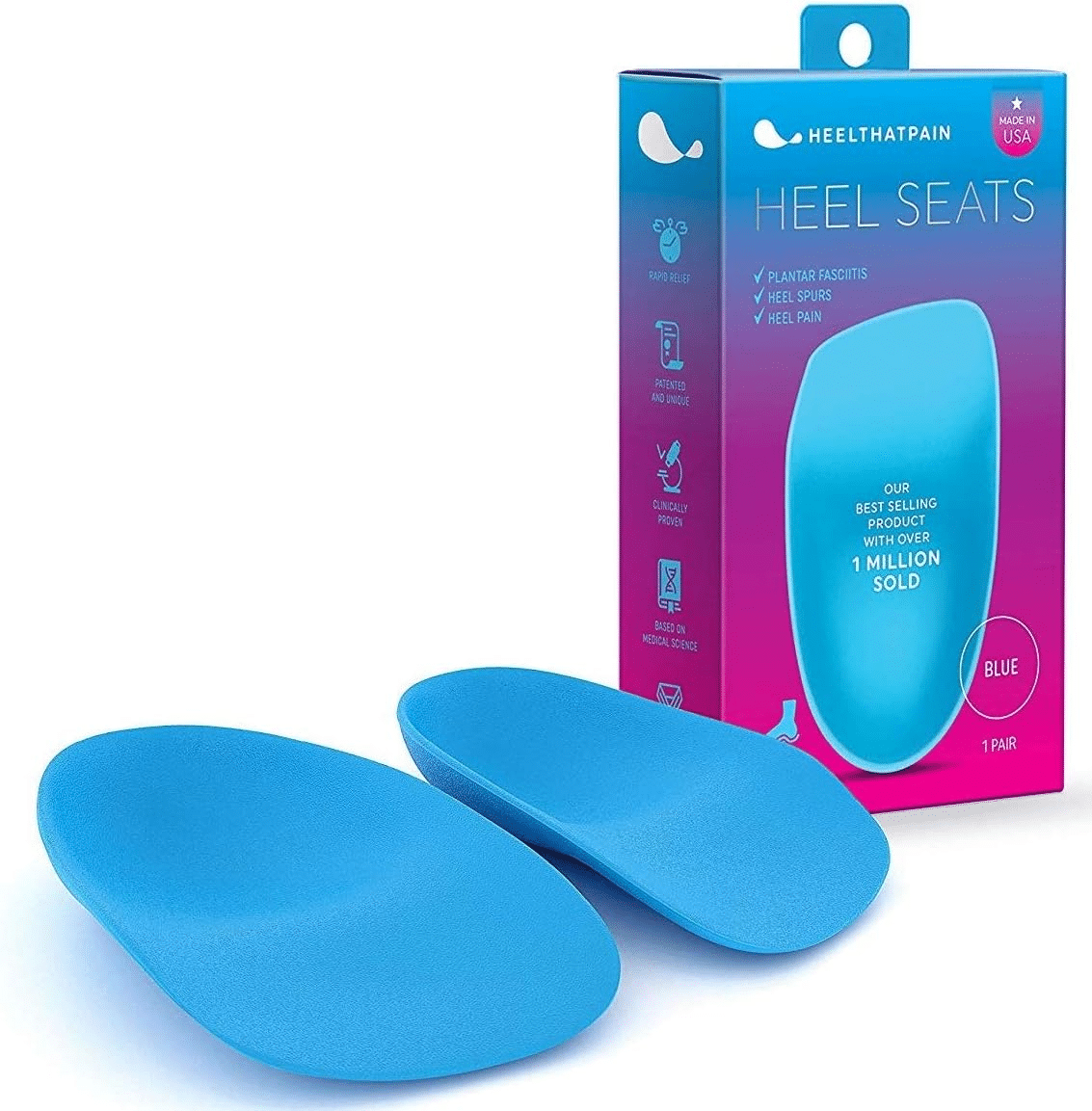 Heel That Pain® Heel Seats® Insoles for Plantar Fasciitis