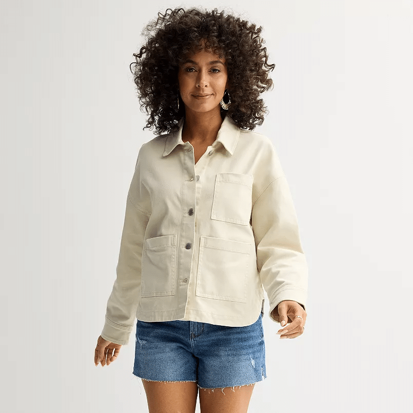 shacket utility style jacket