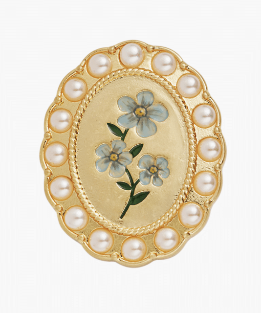 forget me not cameo brooch for women over 50