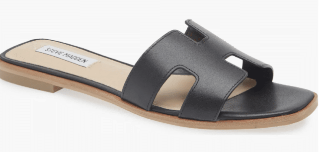 Black hayn slide sandal