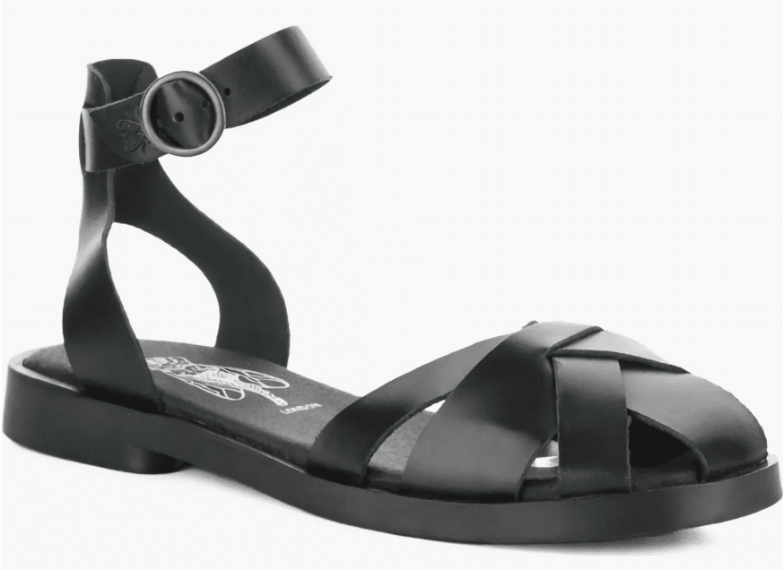 fly london black fisherman sandal