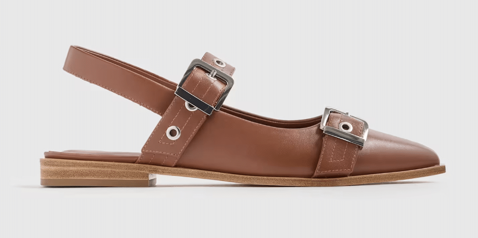 brown slingback shoe