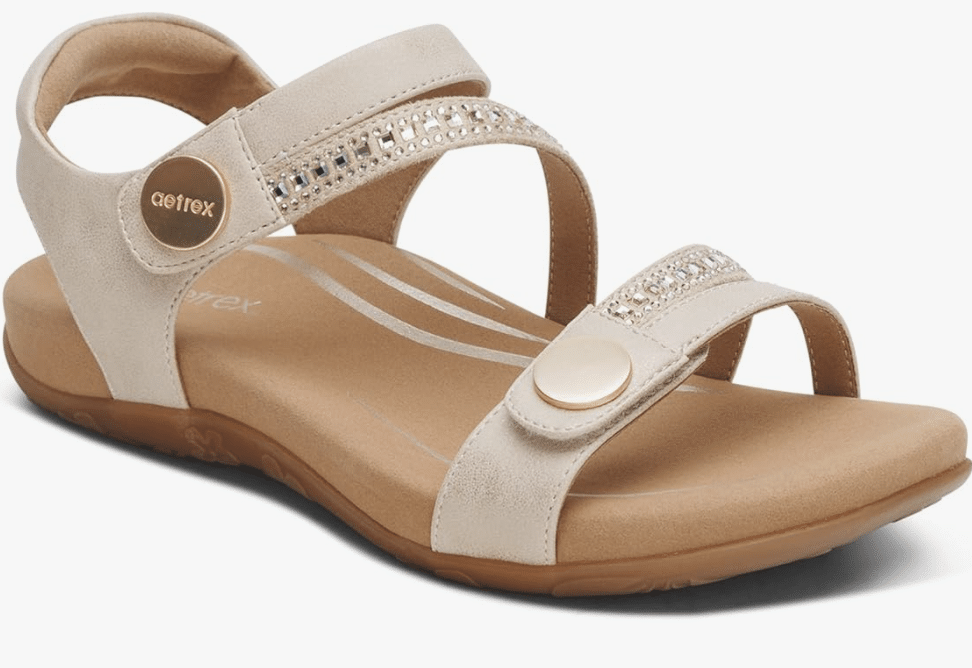 Aetrex Sandal in white