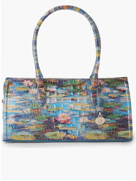 BRAHMIN Sophia Croc Embossed Leather Satchel