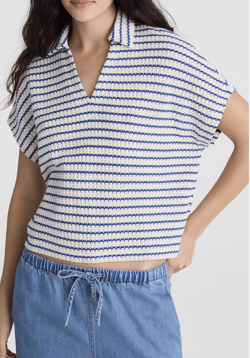 Nordstrom May 2026 Madewell Textured Knit Johnny Collar Shirt