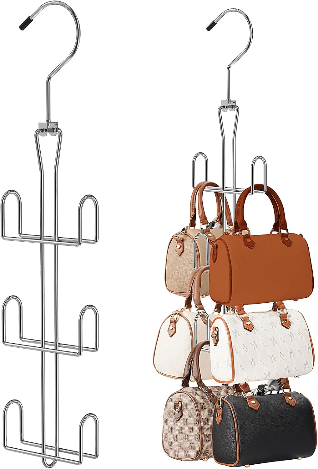 Purse Hanger 2 Pack to organize purses in closet