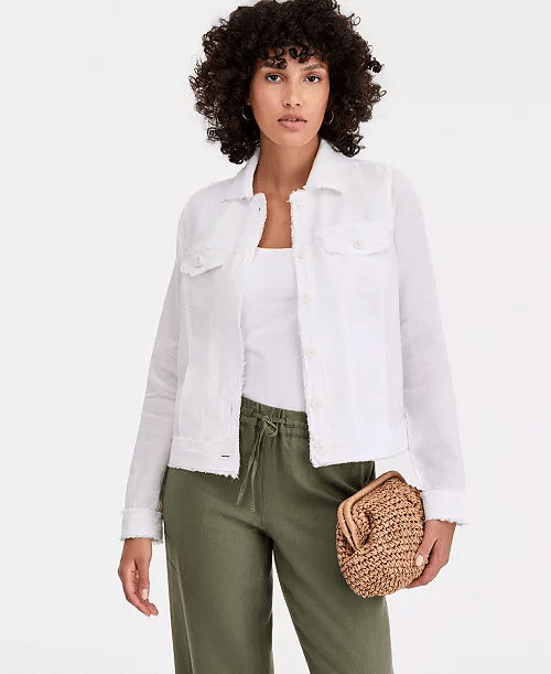 Charter Club Women's 100% Linen Jacket