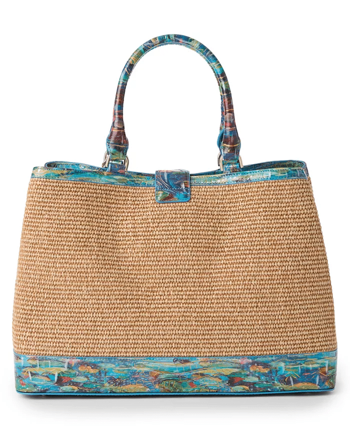 BRAHMIN Denise Extra-Large Raffia Carryall Tote Bag