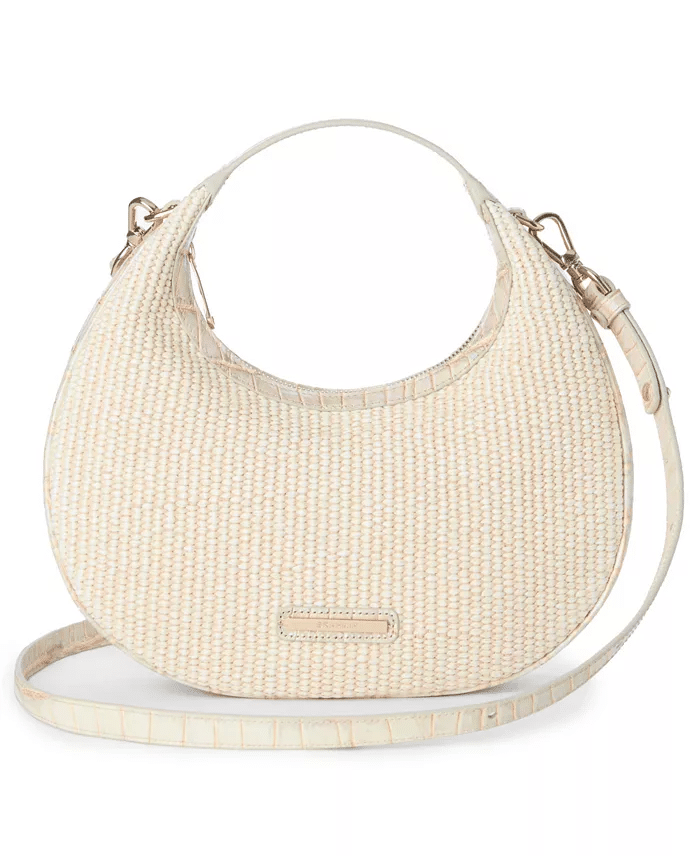 BRAHMIN Mindy Manava Small Crescent Crossbody Bag