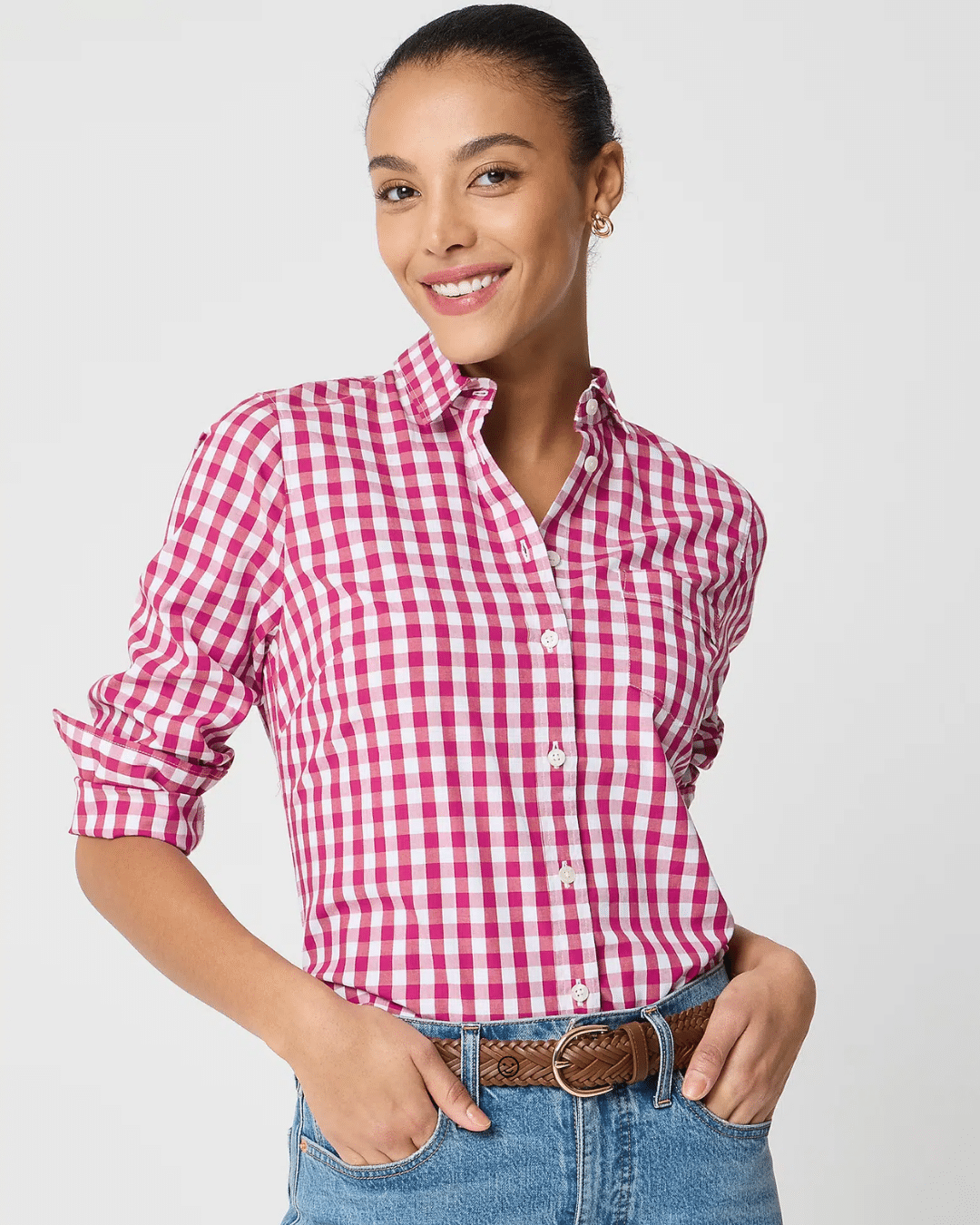 Lightweight cotton-blend shirt in Signature Fit