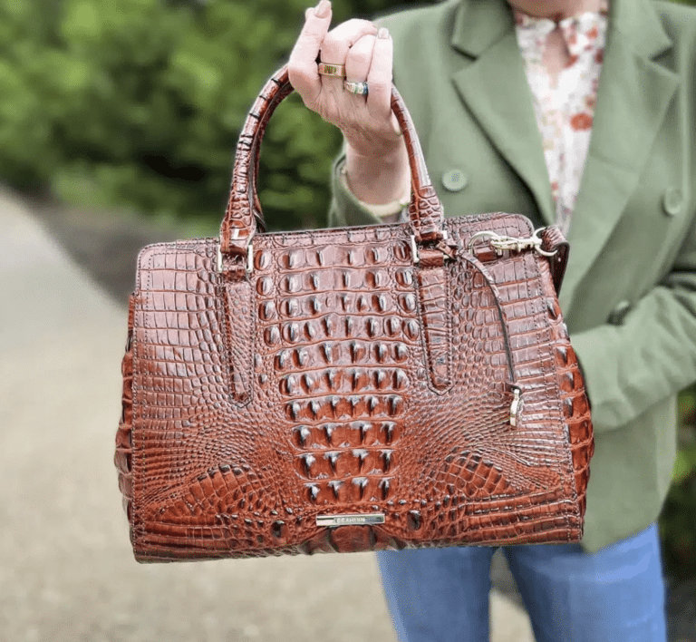 The Pecan Brahmin Small Finley Handbag