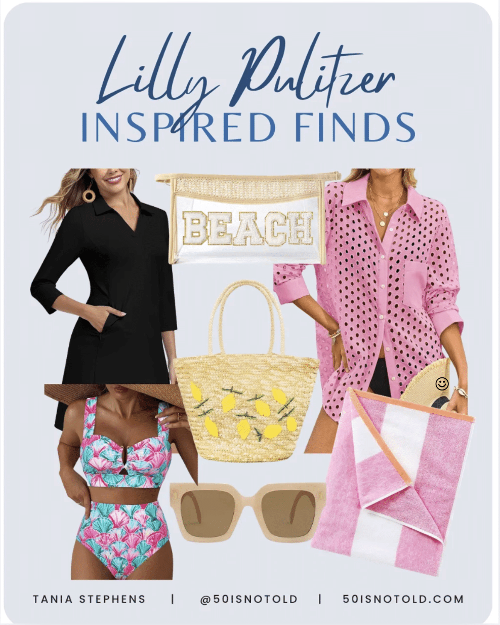 Lilly Pulitzer Inspired Beach and Pool Resort Vacation Finds Women over 50 coastal