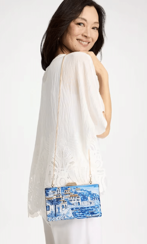 ALMAFI COAST CLUTCH BAG VACATION RESORT HANDBAG