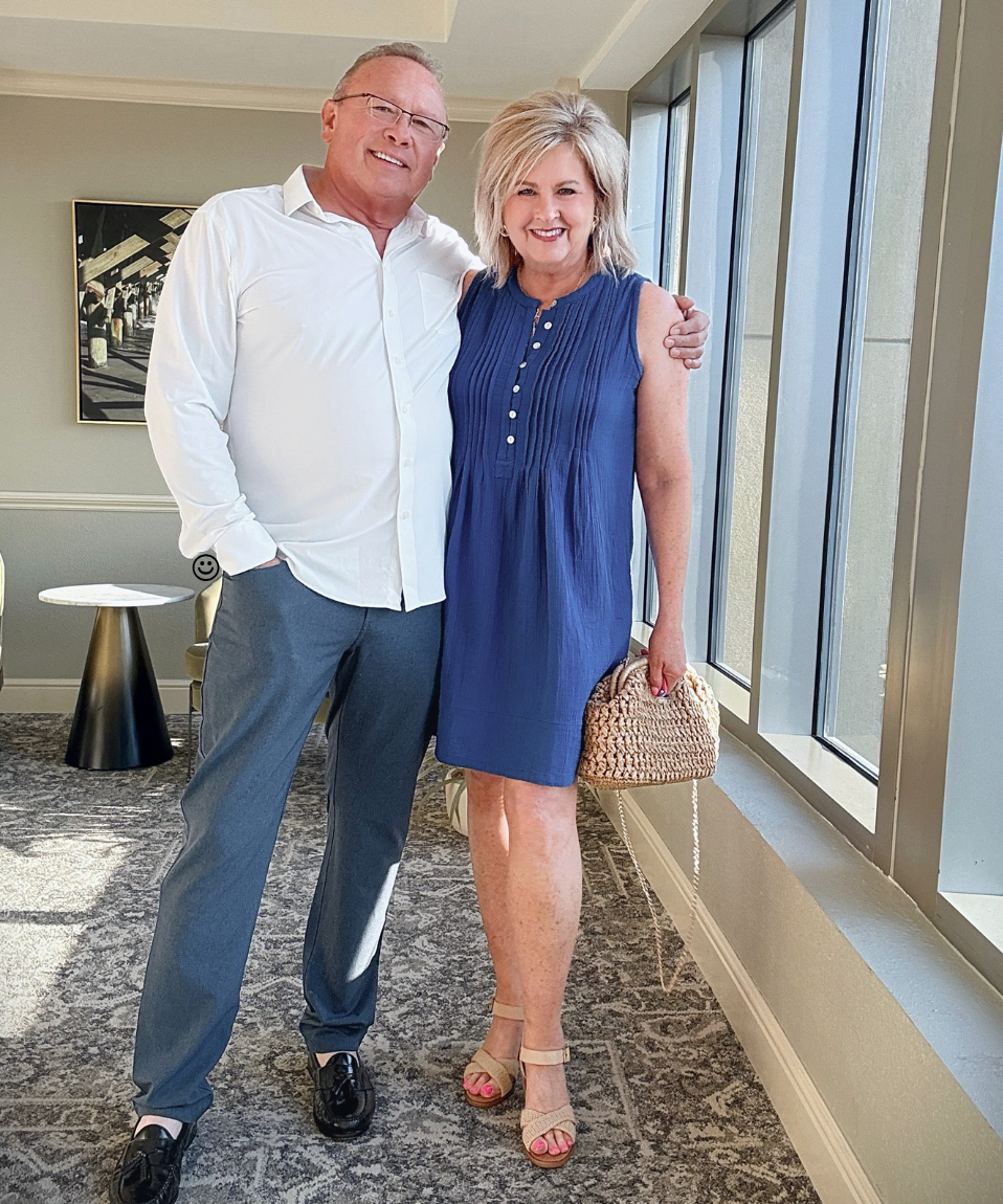 Joe and Tania going out for dinner at the beach